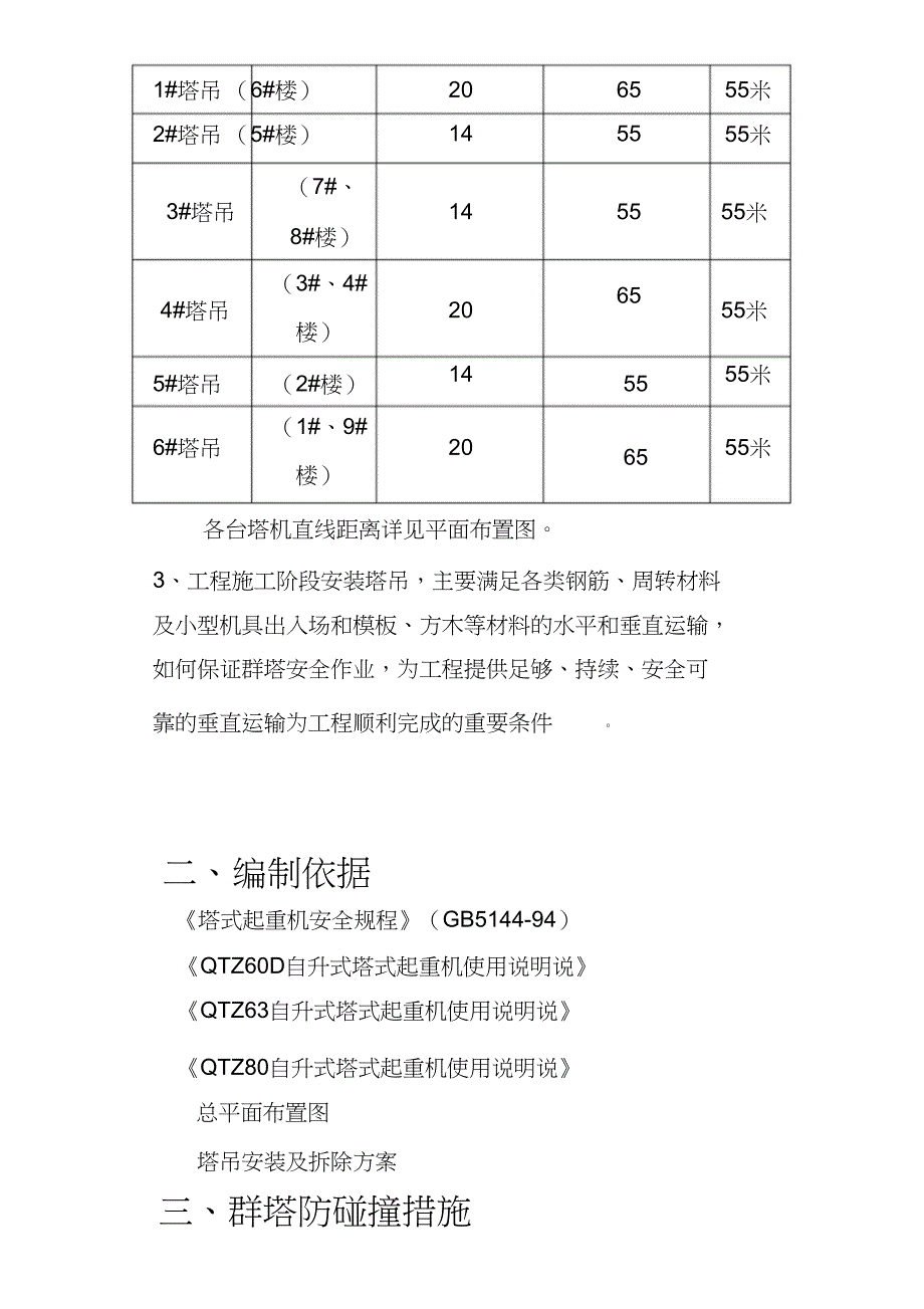 群塔施工防碰撞方案（完整版）_第4页