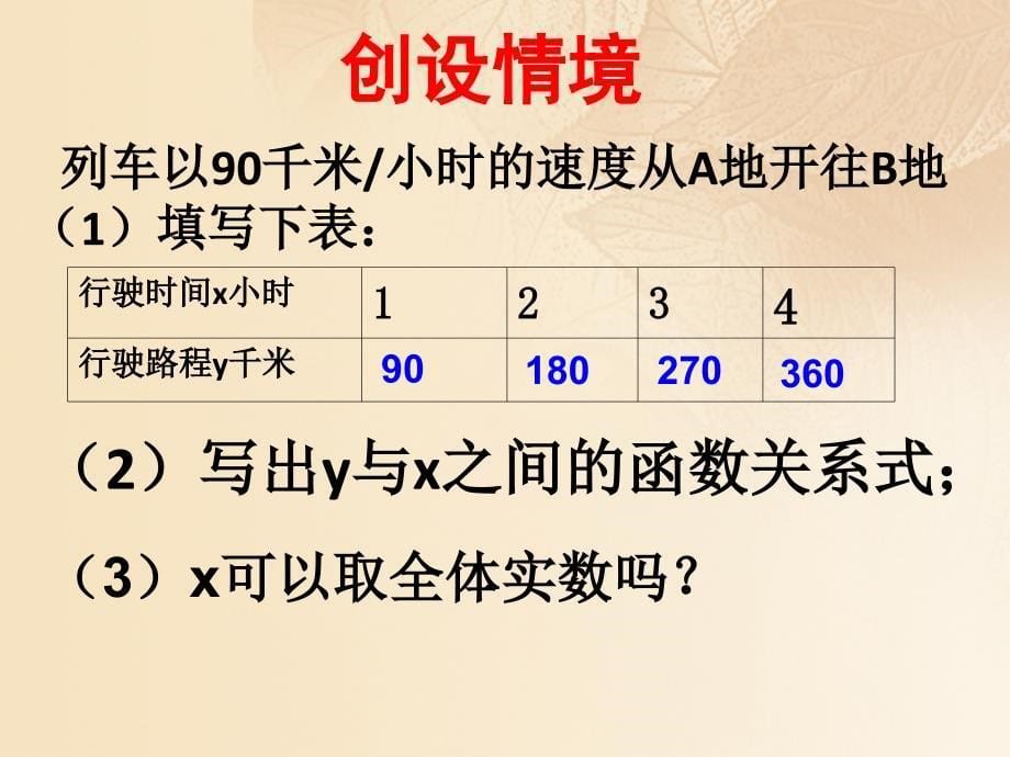 九年级数学下册5.1函数与它的表示法课件2新版青岛版_第5页