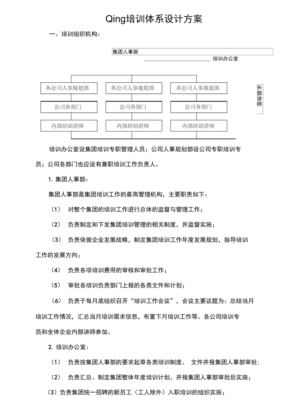 公司培训体系设计方案_第1页