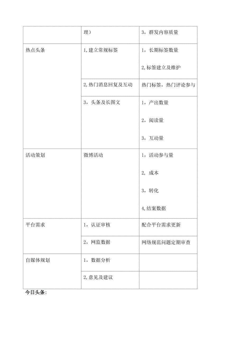 自媒体工作职责分配及考核情况_第5页