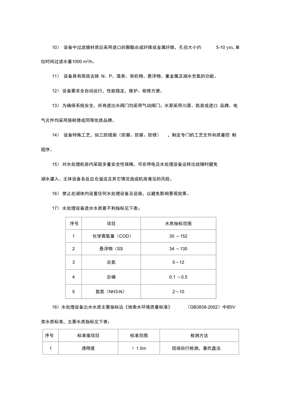 水处理设备技术要求_第2页