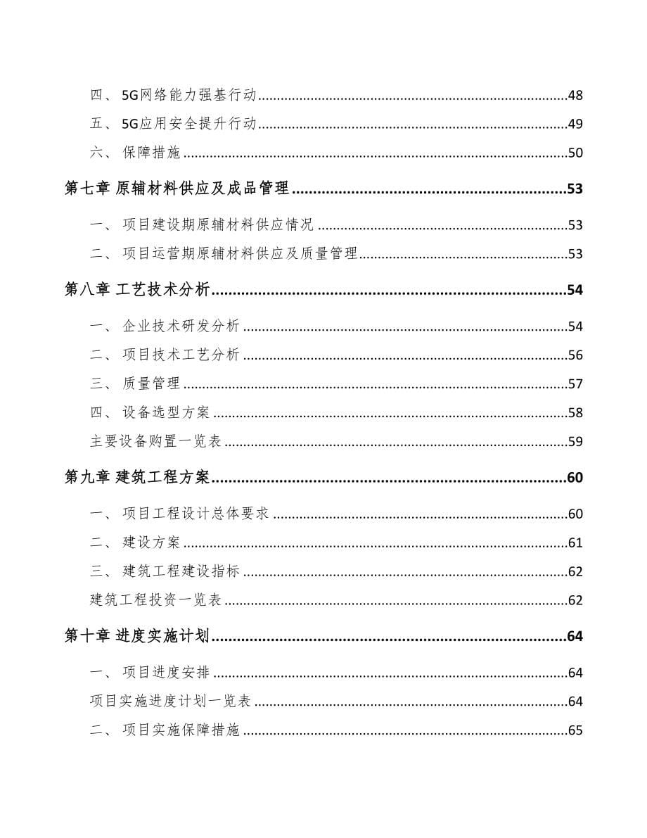 益阳5G+文化旅游项目可行性研究报告(DOC 90页)_第5页