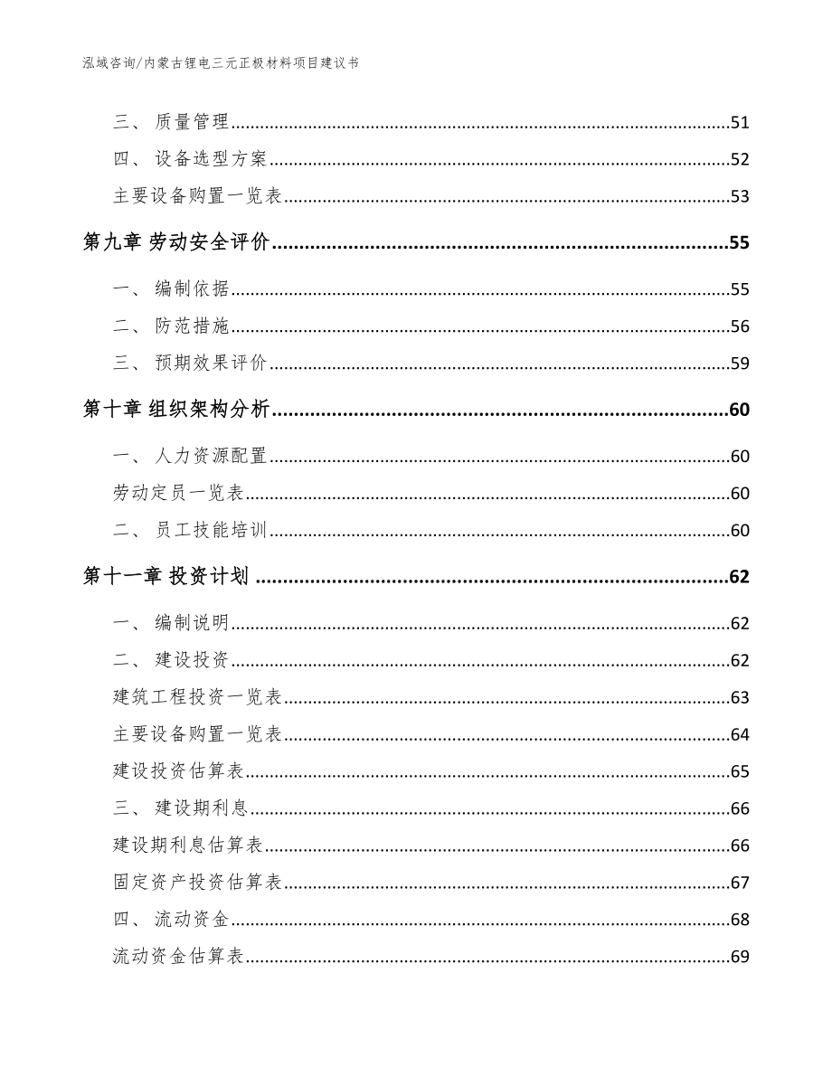 内蒙古锂电三元正极材料项目建议书（范文参考）_第3页