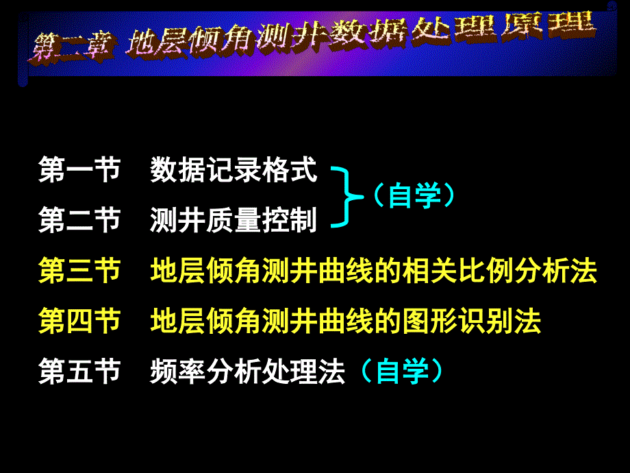 地层倾角测井原理及应用5测数据处理原理课件_第3页