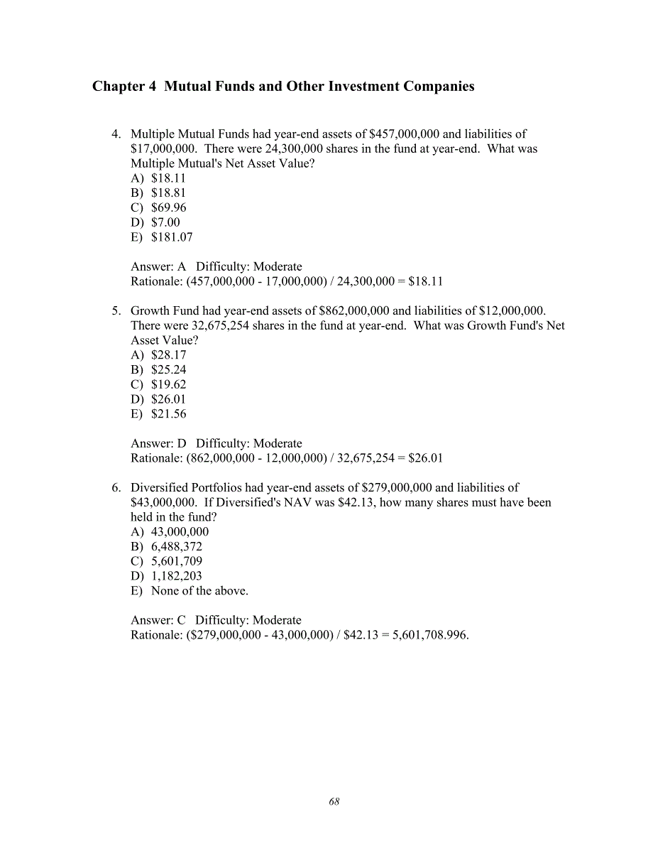 投资学第7版Test Bank答案 04_第2页