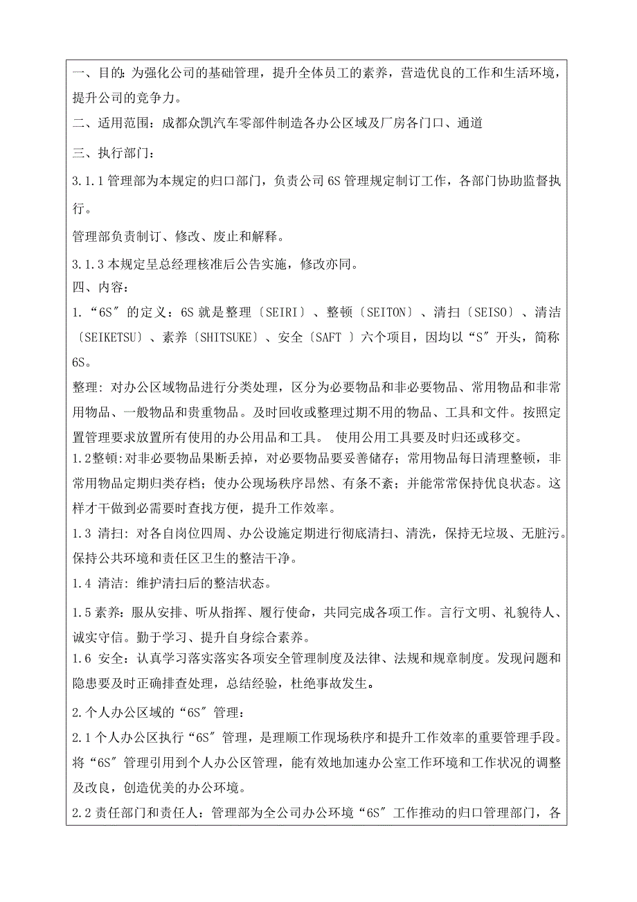 公司6S管理规定-为强化公司基础管理-提升员工素质.doc_第2页