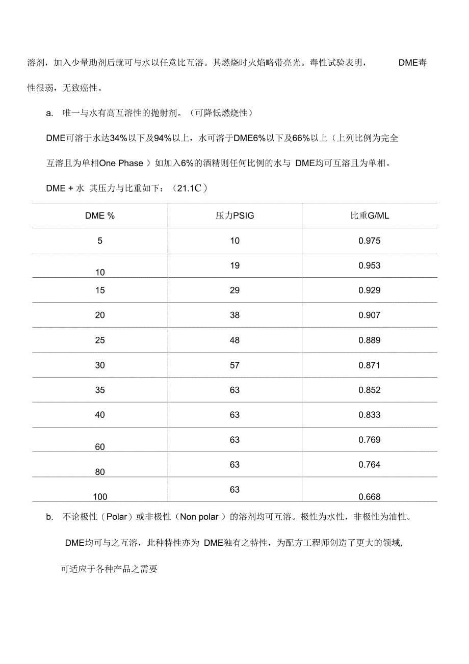 新型抛射剂二甲醚之替代性和实用性_第5页