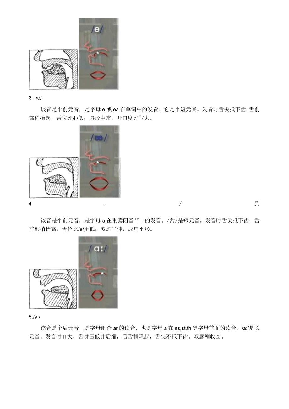 英语国际音标发音舌位图详解与发音方法大全_第2页