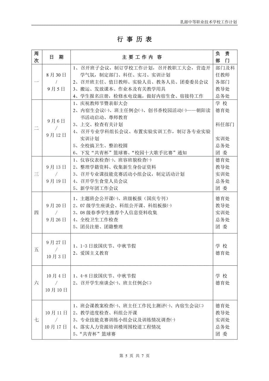 乳源职业高级中学工作计划_第5页