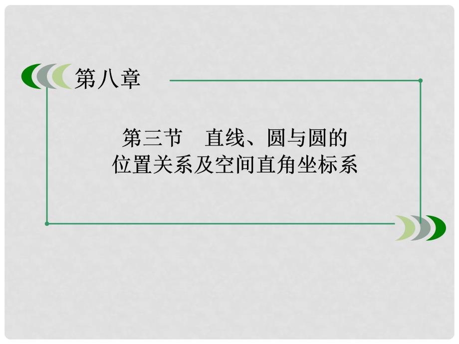 高考数学总复习 83直线、圆与圆的位置关系及空间直角坐标系课件 新人教A版_第2页