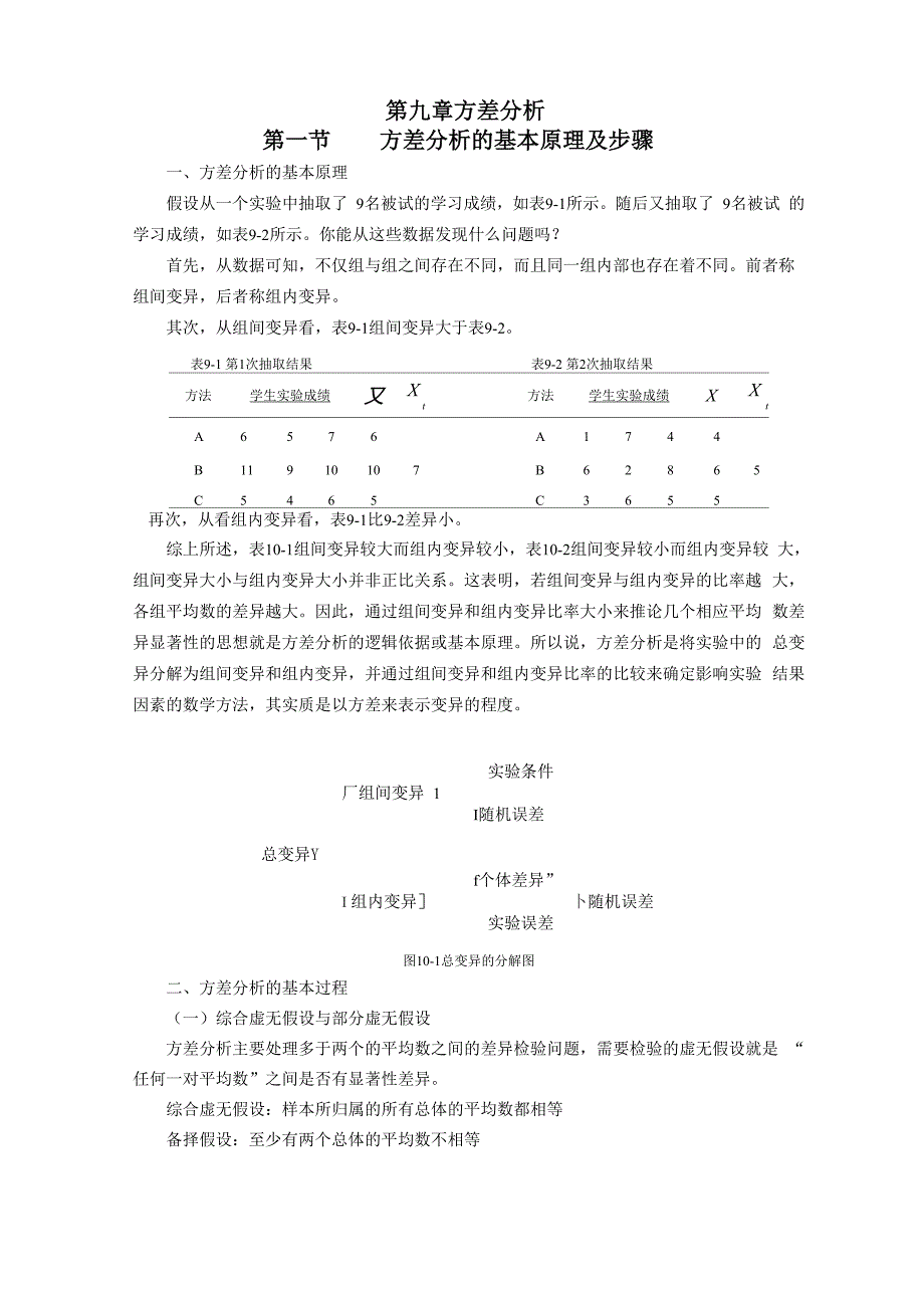 第九章 方差分析_第1页