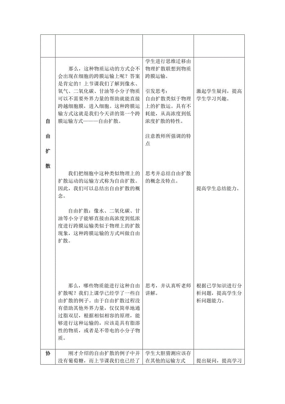 物质跨膜运输的方式【教案】_第2页