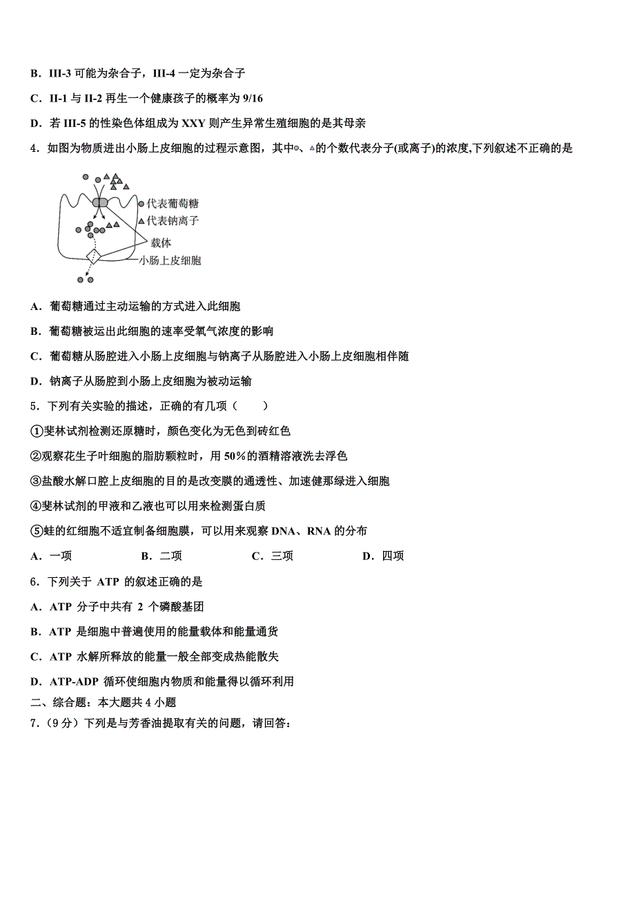 2023年江西省赣州市宁都县三中高二生物第二学期期末经典试题（含解析）.doc_第2页