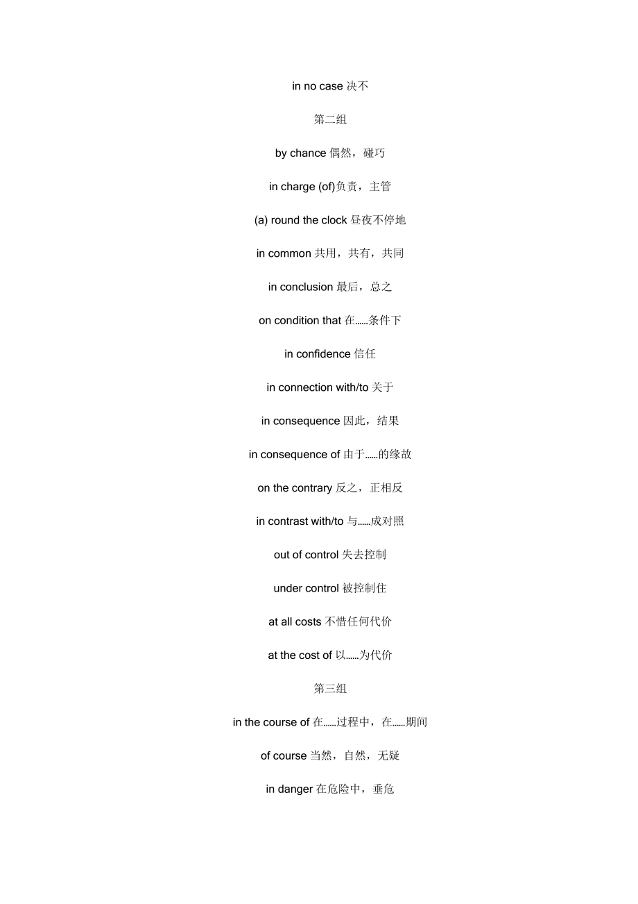 考研英语知识运用常考词语的固定搭配_第2页