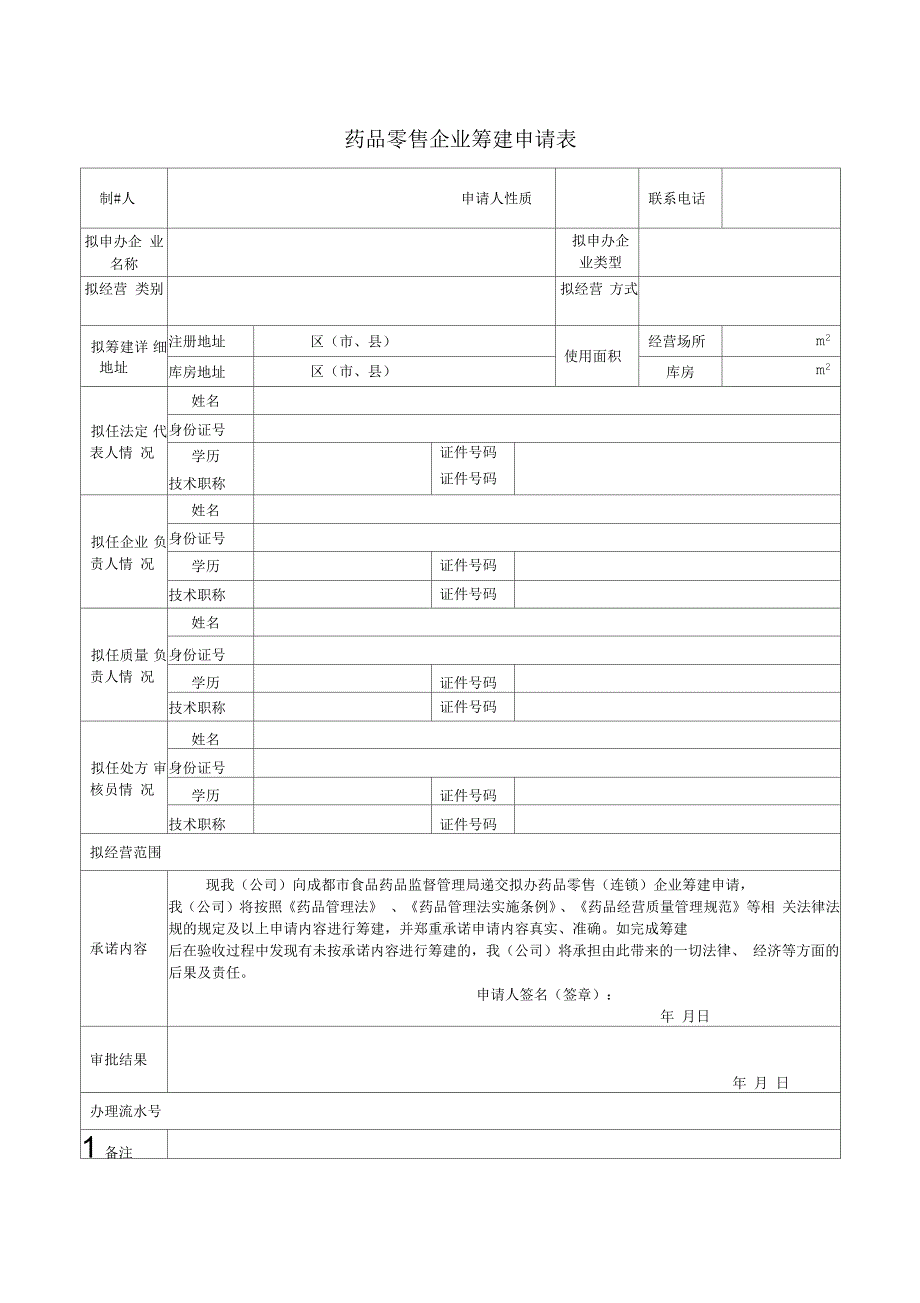 申请药品零售企业筹建事项的审批_第2页