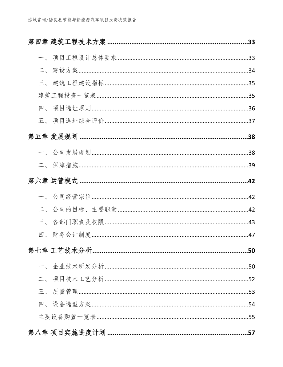 陆良县节能与新能源汽车项目投资决策报告（模板范文）_第2页