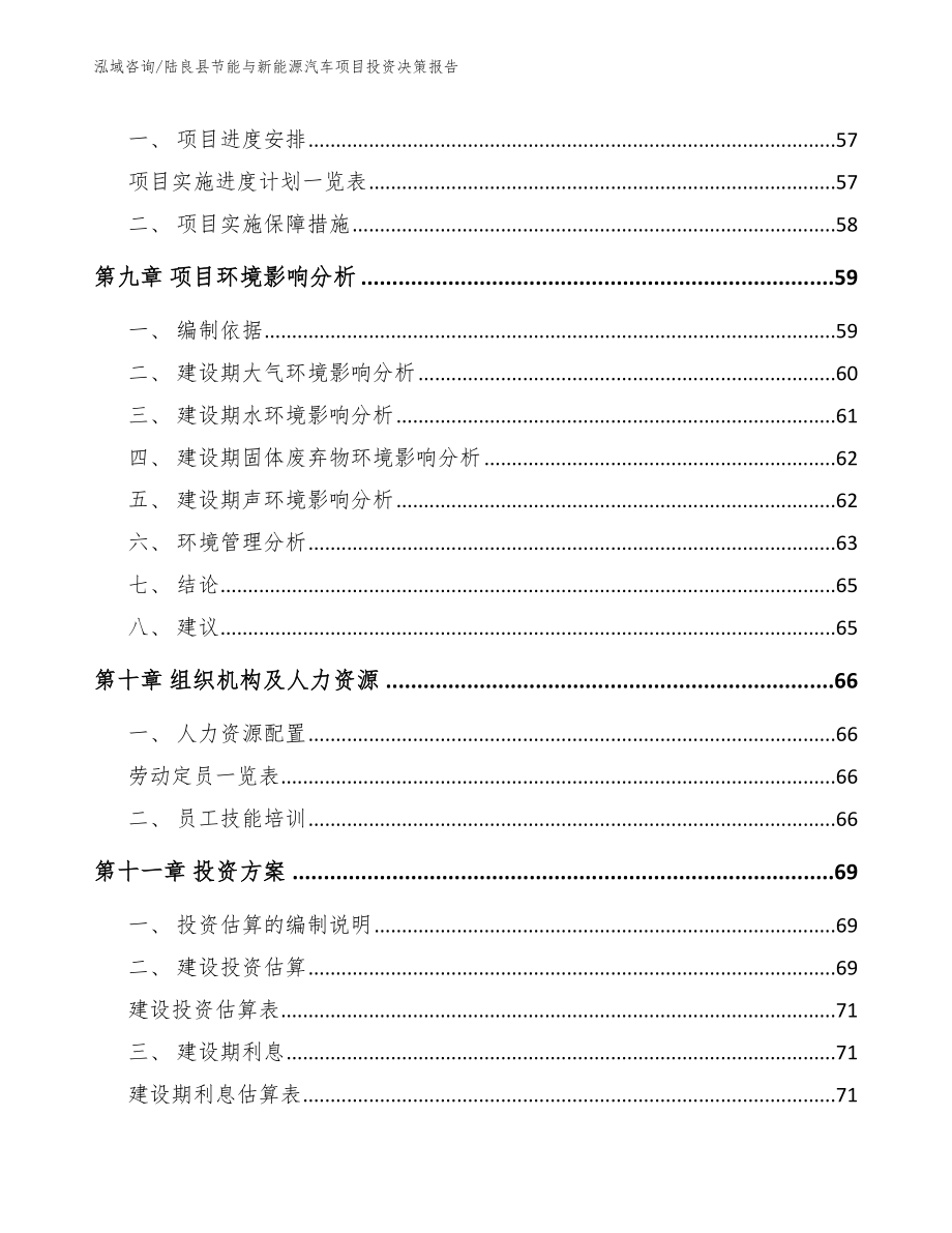 陆良县节能与新能源汽车项目投资决策报告（模板范文）_第3页