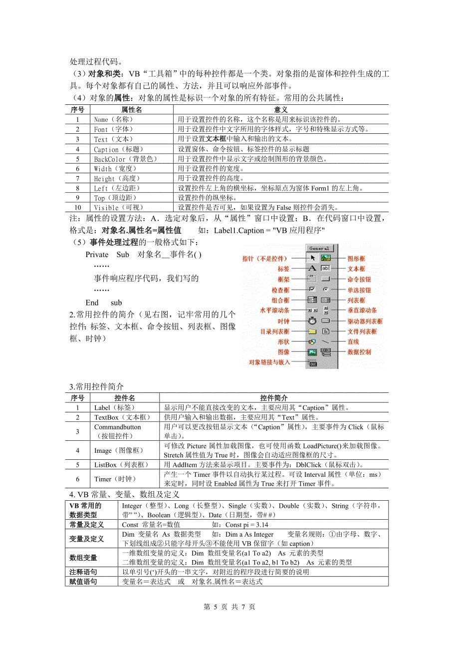 浙江信息技术学考选考知识点总结_第5页