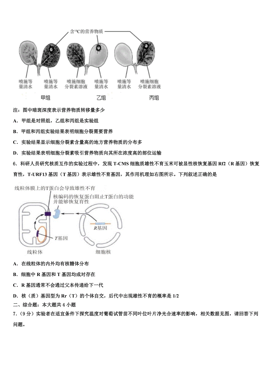 2022学年广东省韶关市新丰县一中高三考前热身生物试卷((含答案解析)).doc_第2页