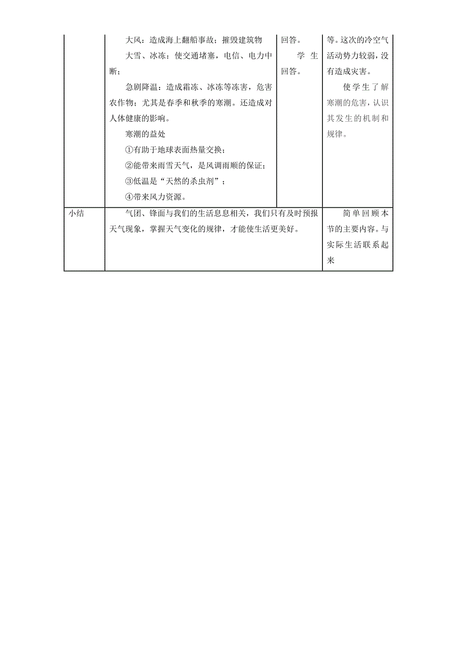 地理人教版一师一优课必修一教学设计：第二章 第三节常见天气系统2 Word版含答案_第5页