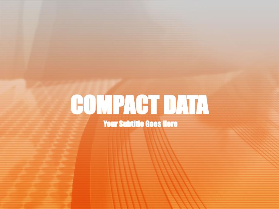 抽象精品ppt模板compactdata027_第1页