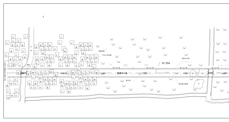 新《施工组织方案范文》平面布置图（1）_第1页