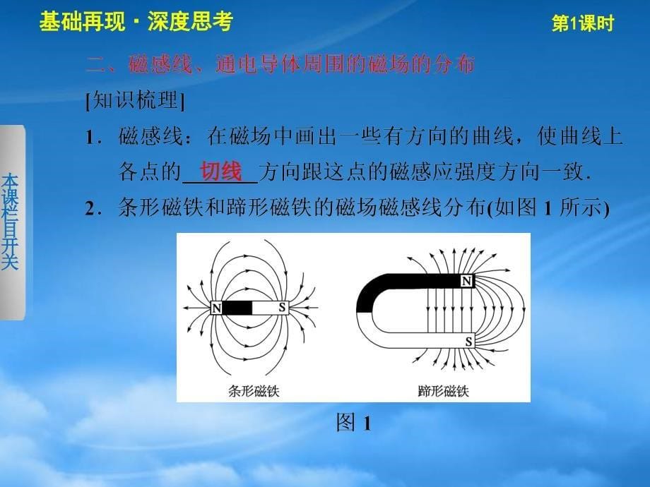 高考物理大一轮复习 第九章第1课时 磁场的描述 磁场对电流的作用课件_第5页