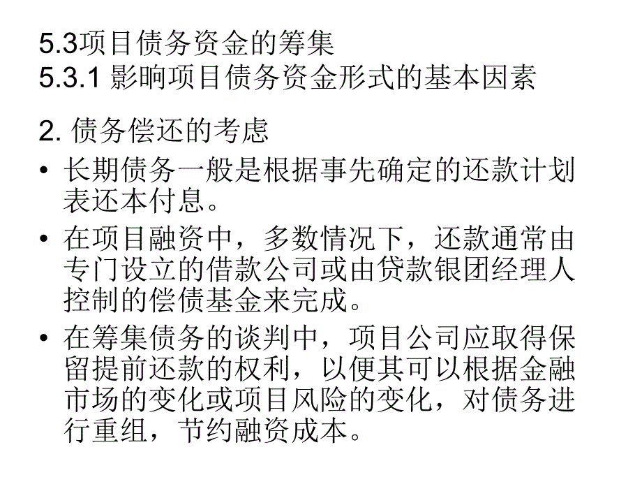 项目债务资金的筹集相关知识_第4页