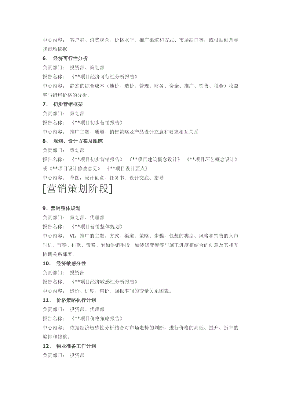 房地产营销策划代理公司的组织结构职责_第4页