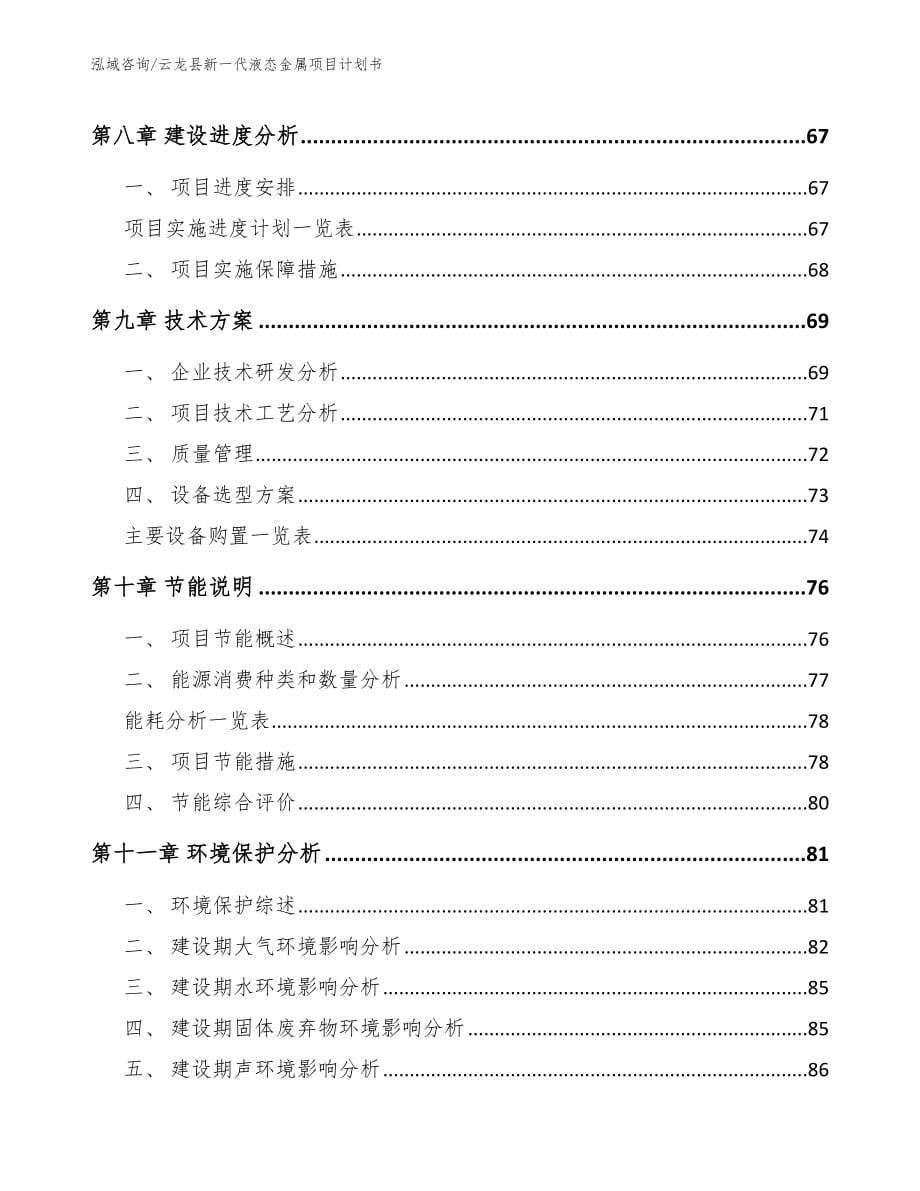 云龙县新一代液态金属项目计划书_第5页