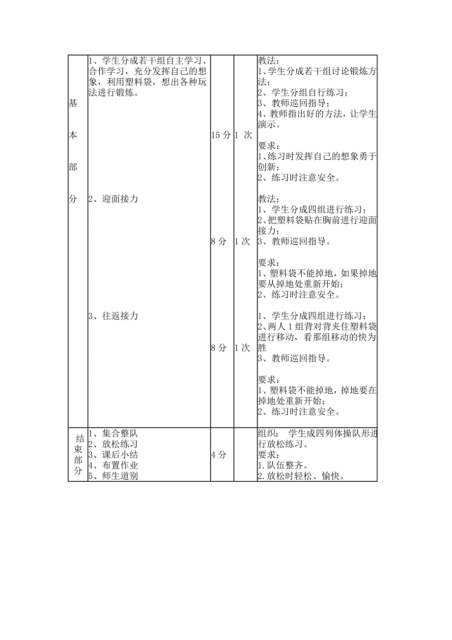 舞动塑料袋教学设计和教案_第3页