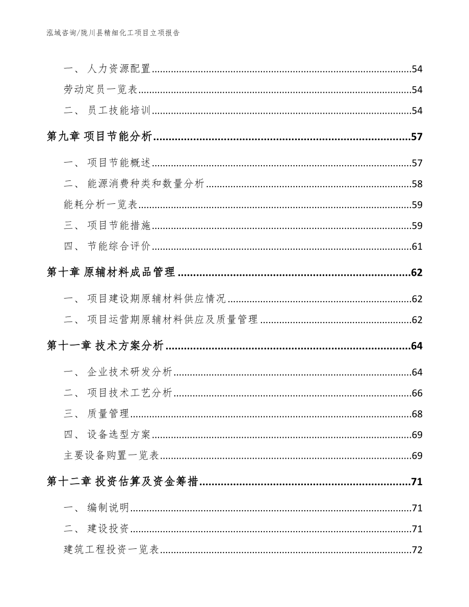 陇川县精细化工项目立项报告（范文参考）_第3页