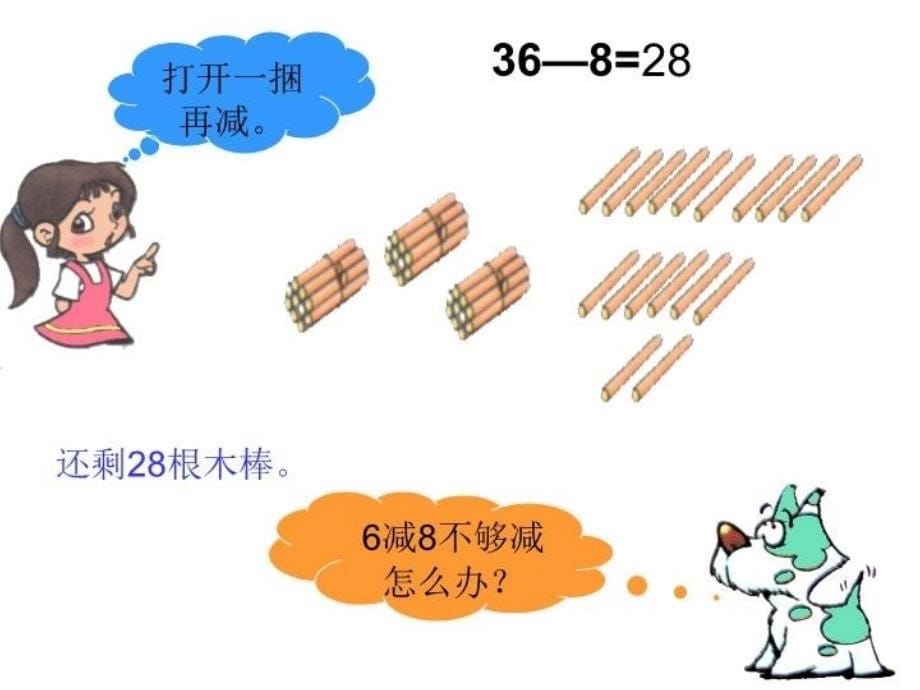 两位数减一位数退位减法教学文案_第5页