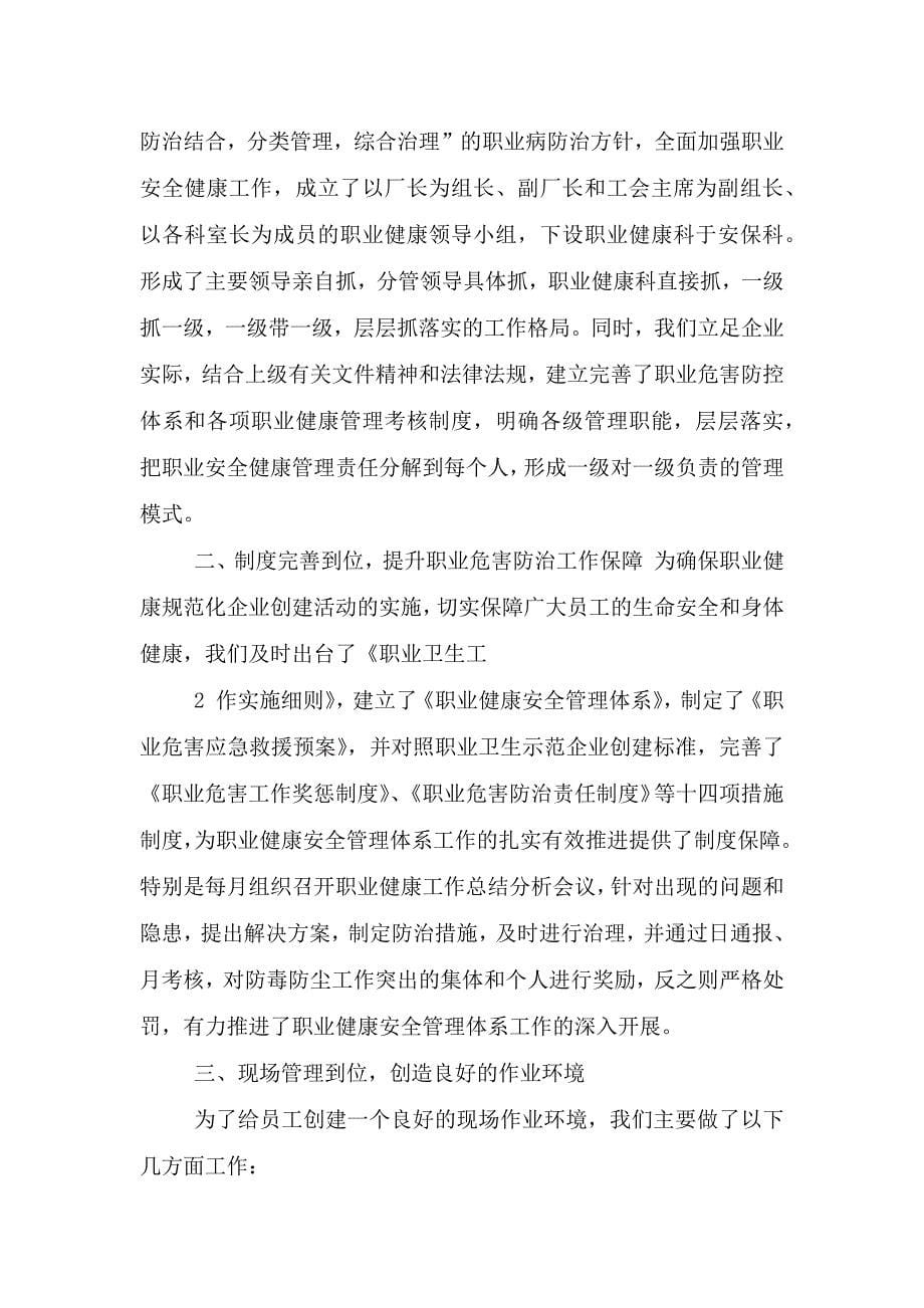 职业健康工作汇报材料.doc_第5页