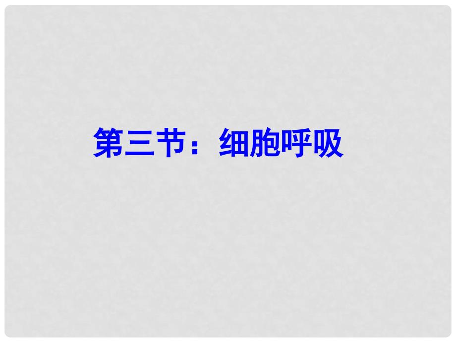 江苏省淮安市高中生物 5.3 细胞呼吸课件（必修1）_第2页