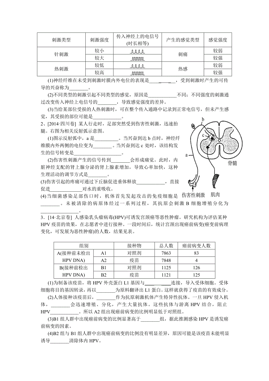 高考真题五----神经、体液、免疫调节.doc_第3页