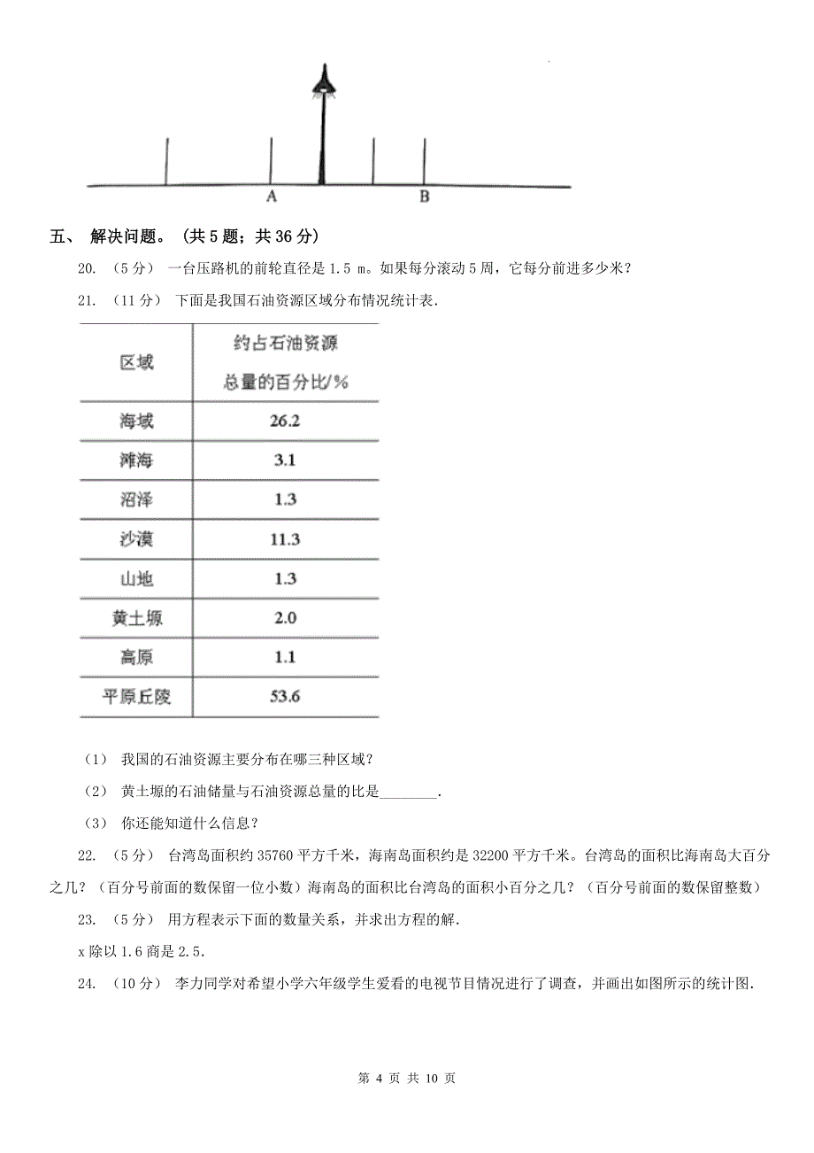 辽宁省六年级综合素养阳光评价数学_第4页