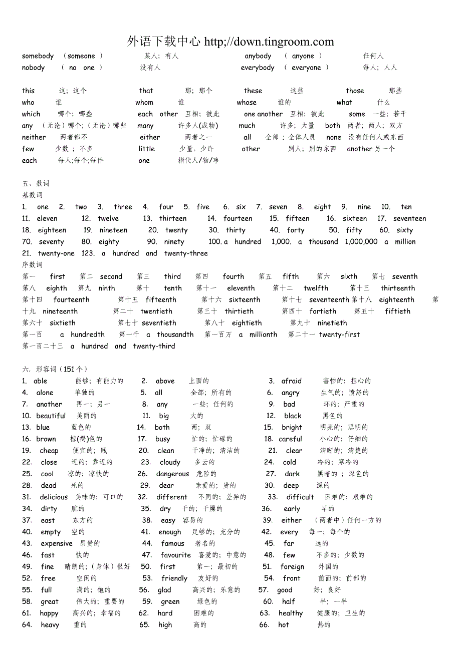 初中英语教学大纲中要求掌握的各类.doc_第2页