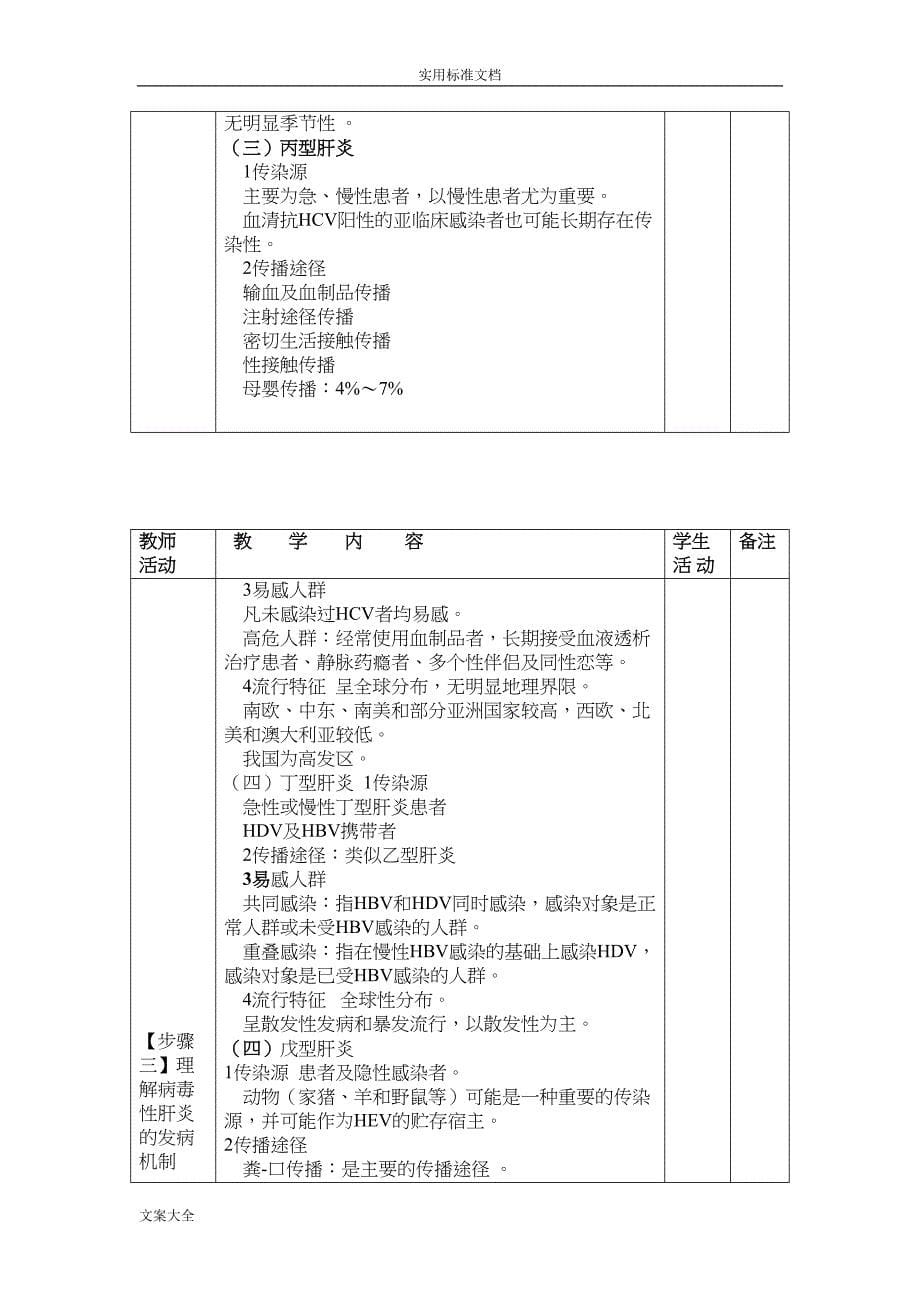 病毒性肝炎教案设计(传染病学第八版)(DOC 11页)_第5页