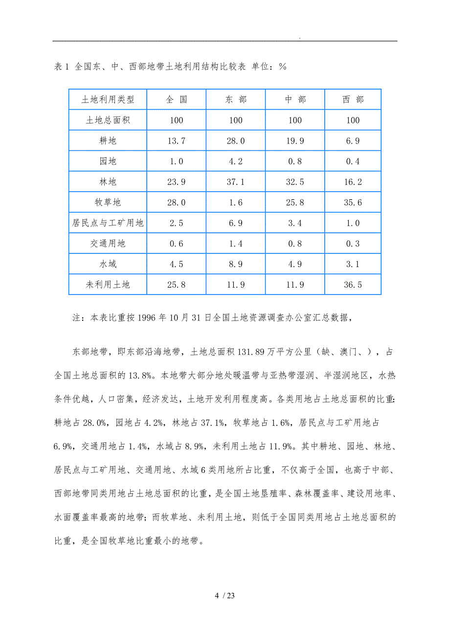 我国土地政策分析报告文案_第4页