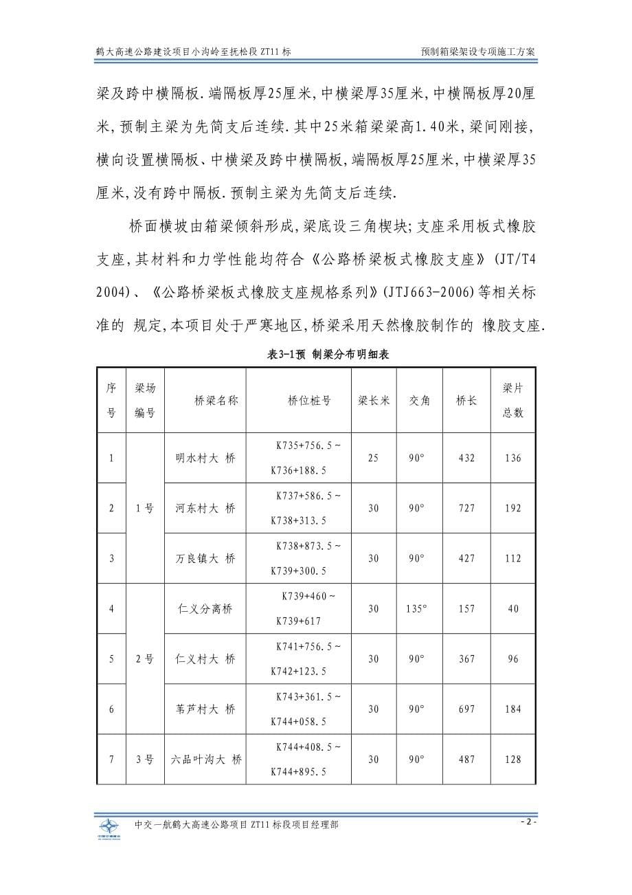 预制小箱梁架设施工方案范本_第5页