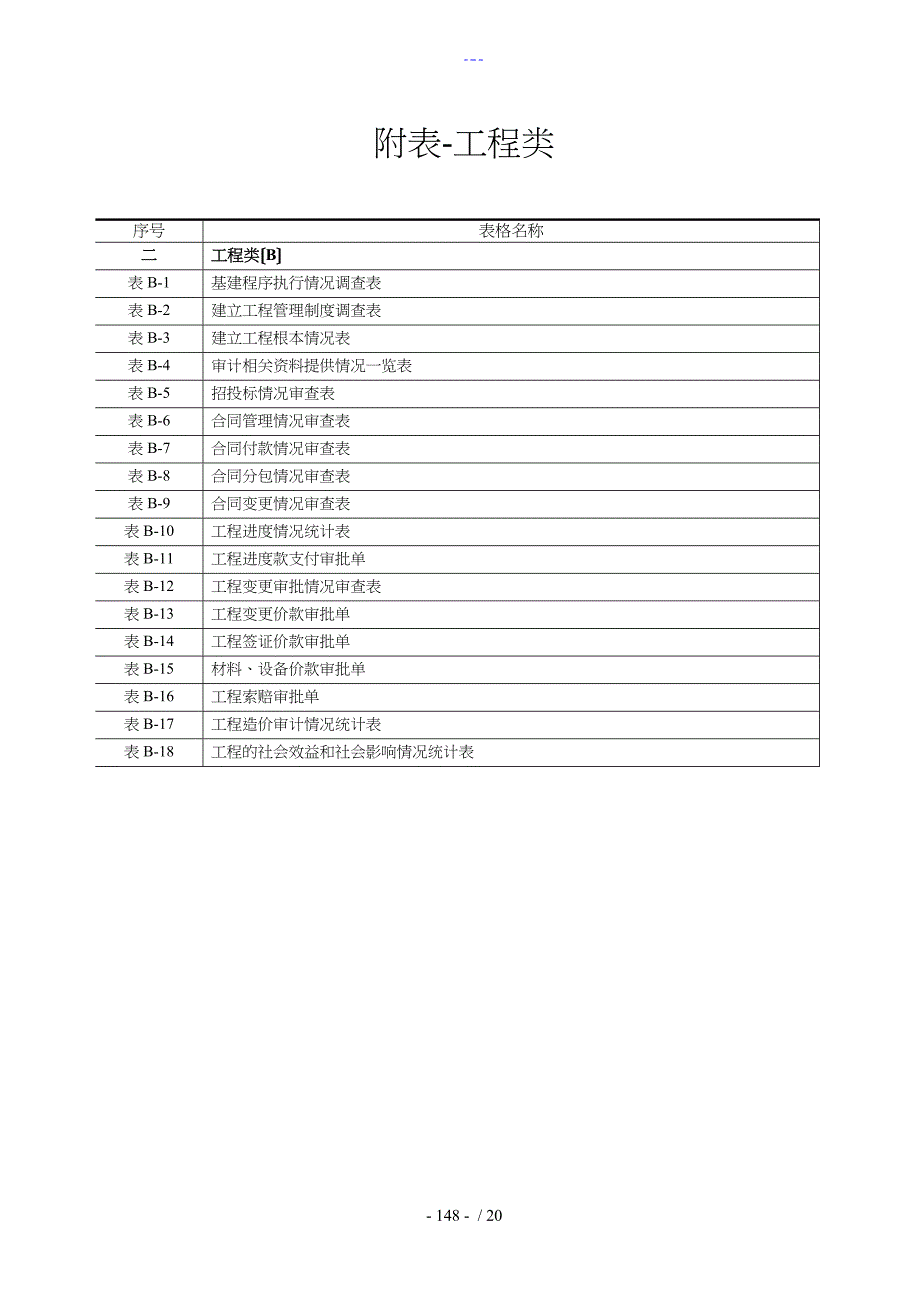 建设项目全过程跟踪审计表格~工程类_第1页