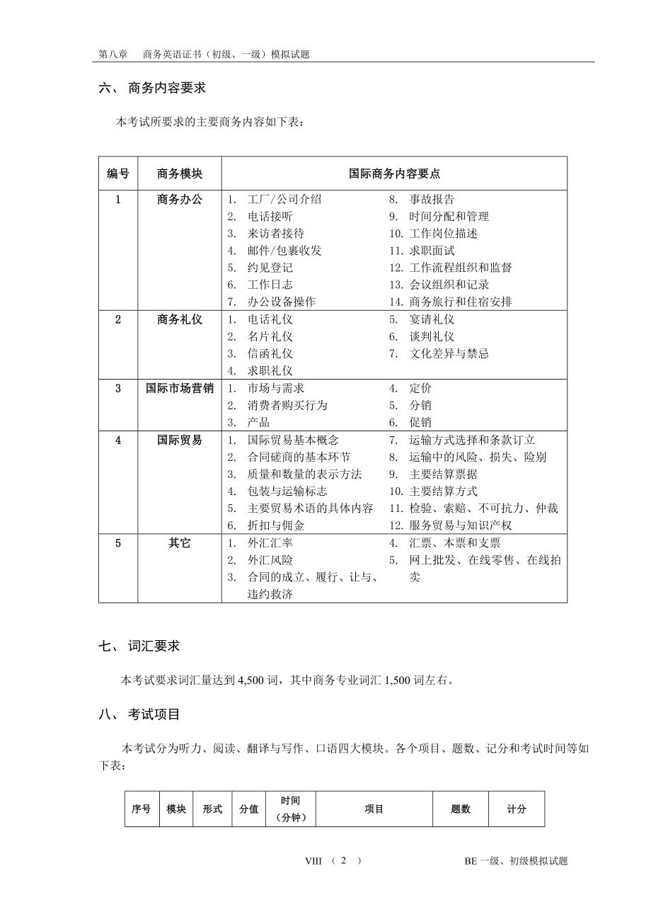 [英语考试]商务英语初级、一级考试模拟试题集.doc_第2页