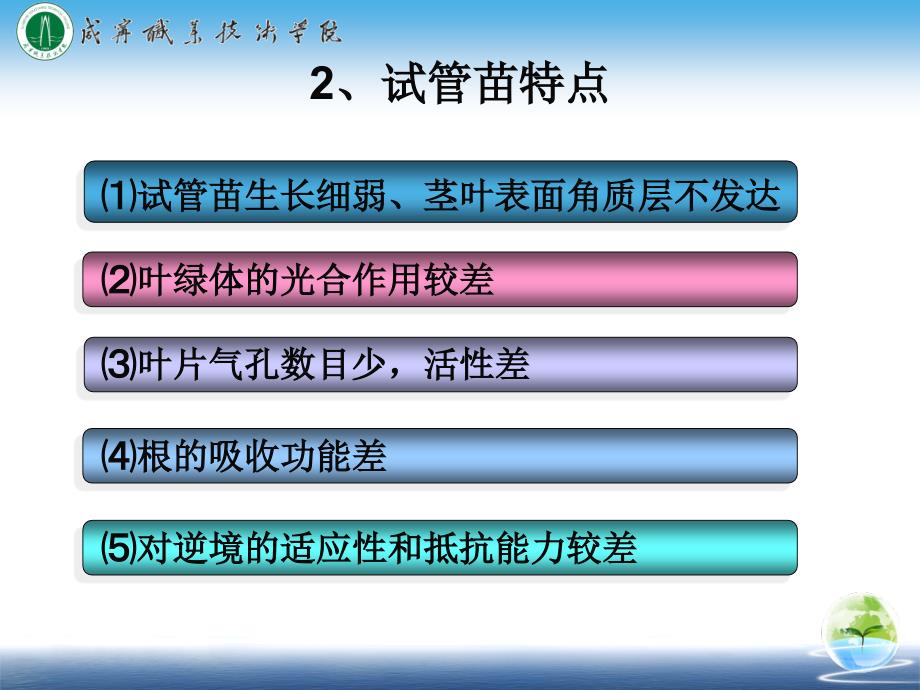 试管苗的移栽咸宁职业技术学院课件_第4页