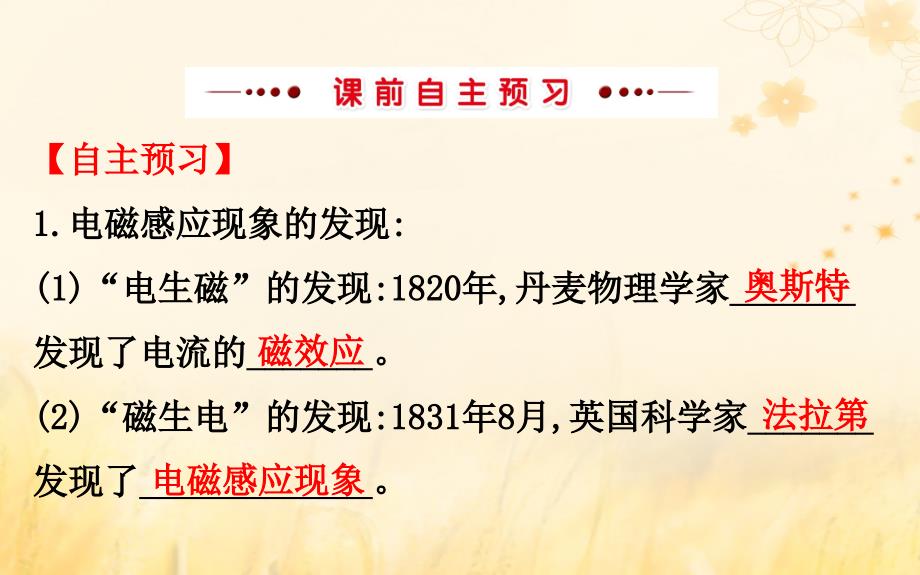 2018-2019学年高中物理 第四章 电磁感应 4.1-4.2 划时代的发现 探究感应电流的产生条件课件 新人教版选修3-2_第3页