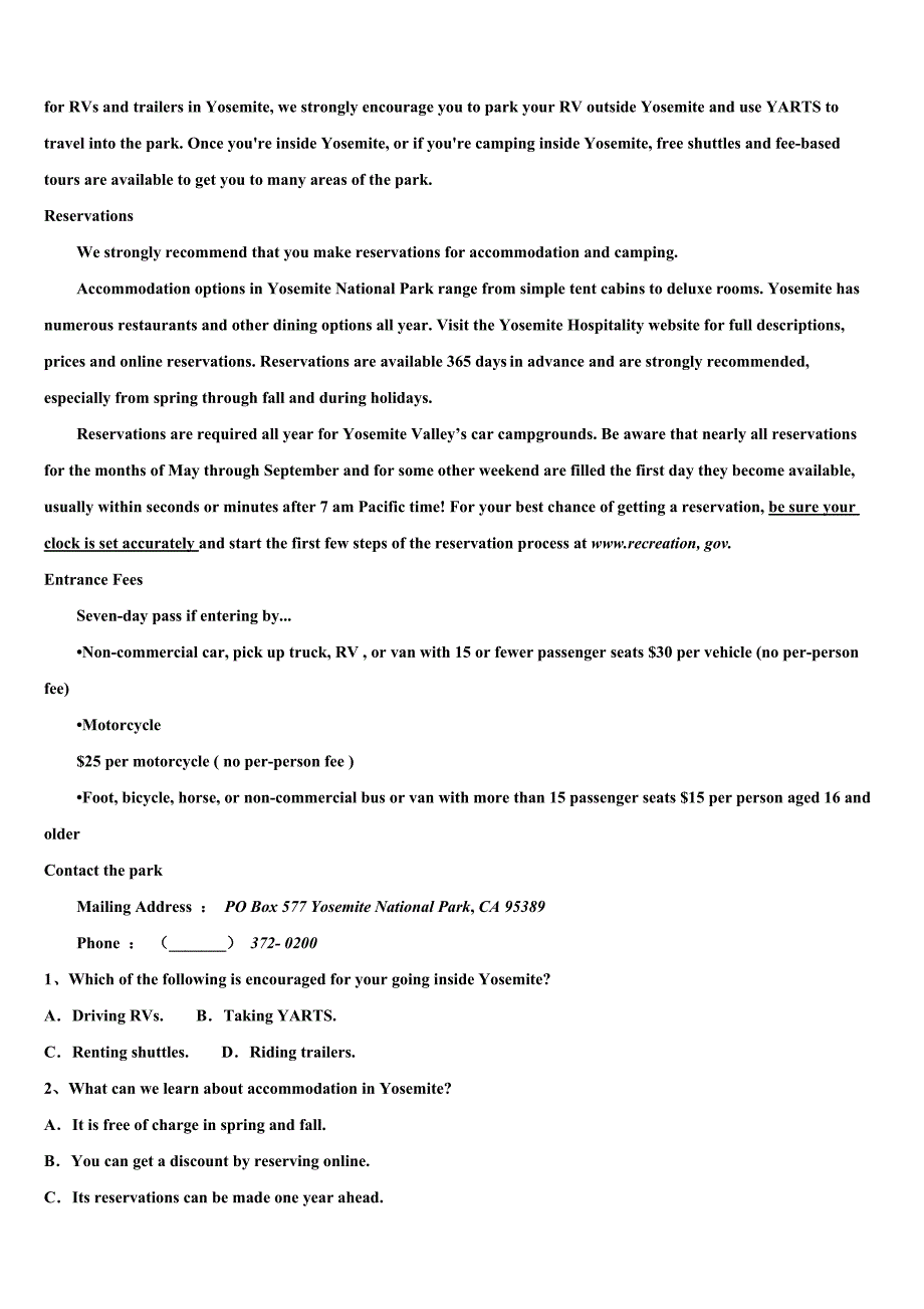 重庆市黔江新华中学2023学年高三第二次联考英语试卷（含解析）.doc_第4页