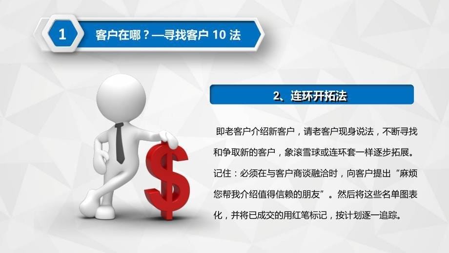 销售人员技巧培训客户拓展技巧PPT教学讲座课件_第5页