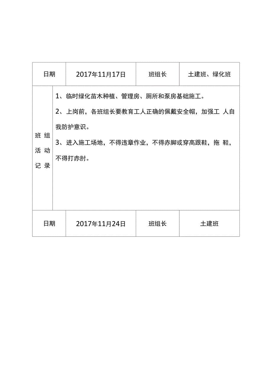 施工班组安全活动记录_第5页