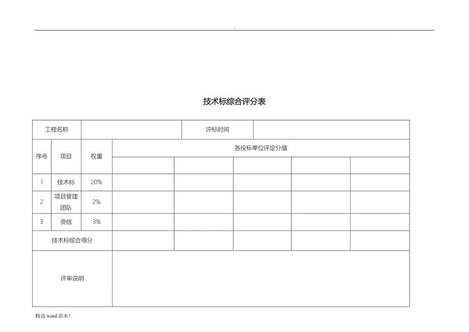 技术标评分表.doc_第5页