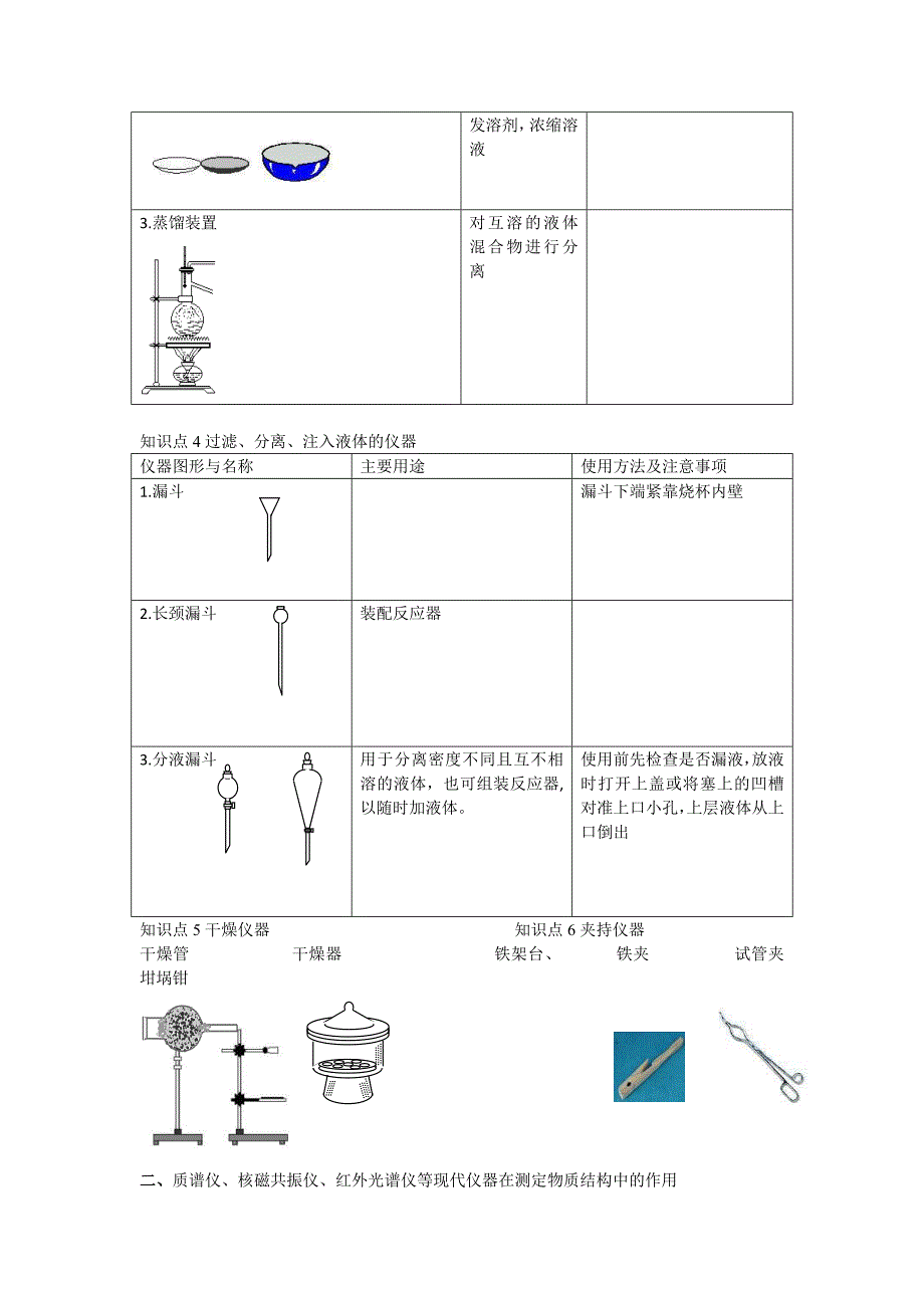 高三化学一轮考点精讲精析51实验室常用仪器及其使用高中化学_第3页